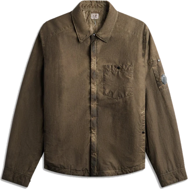 C.P. Company Flatt Nylon Lens Padded Zipped Overshirt